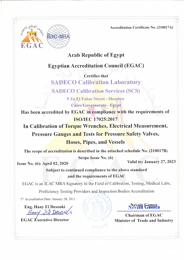EGAC-Certificate
